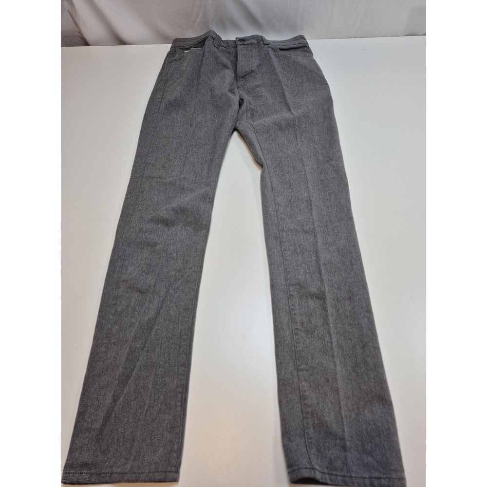 Agave Denim No 30 Modern Selvage Jeans Mens 34x35 Gray Straight Button Fly USA
